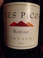 Tres Picos Garnacha 2012